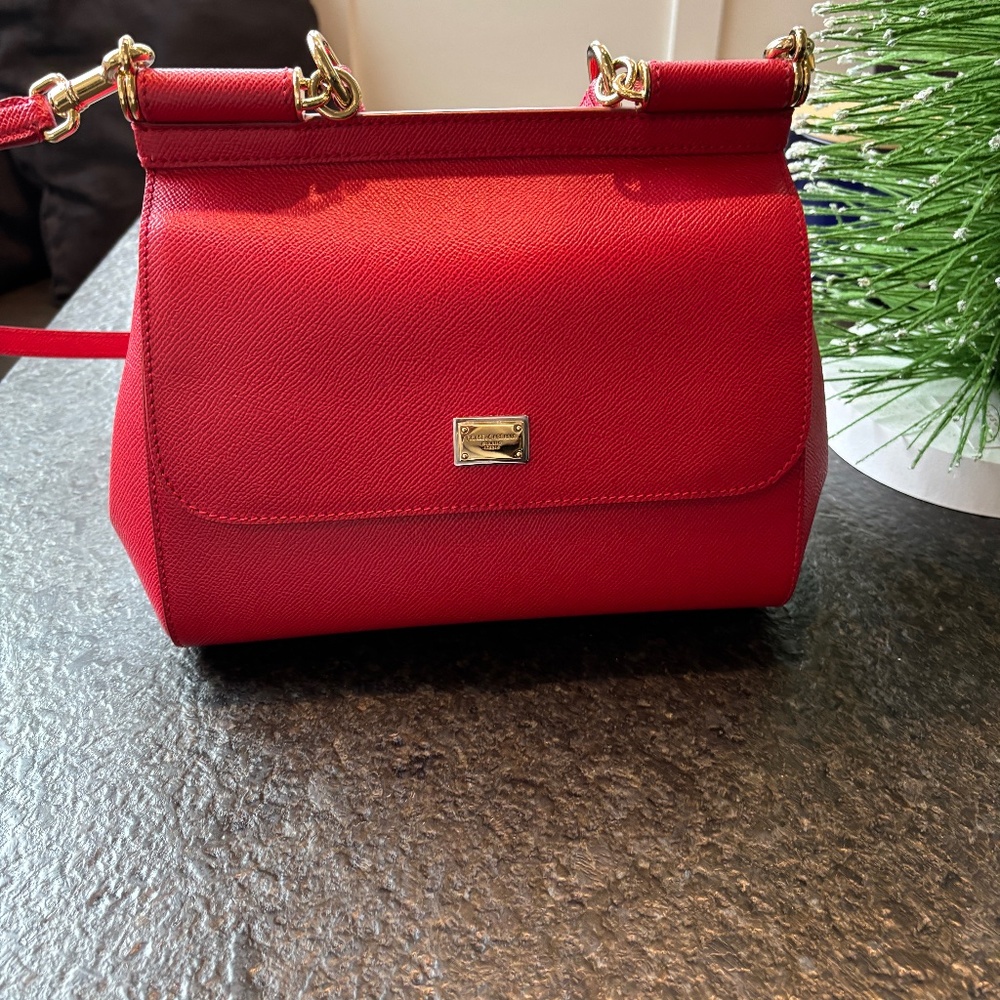 Dolce and Gabbana Medium Sicily Dauphine Satchel